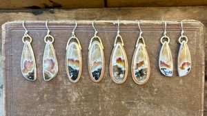 Plume Agate Earrings