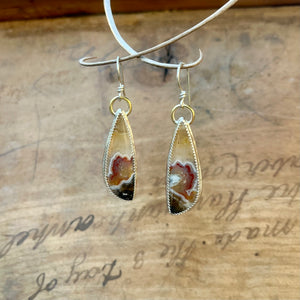 Plume Agate Earrings
